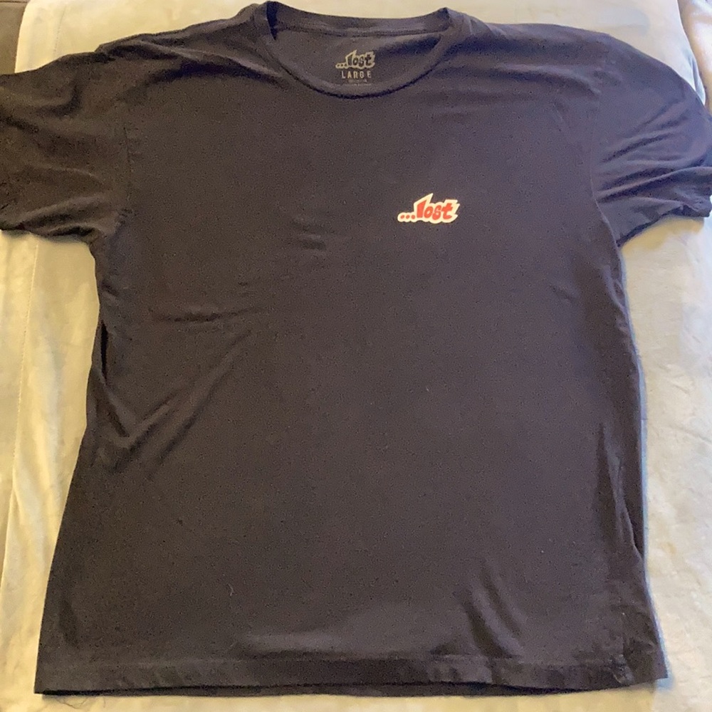 LOST ENTERPRISE T SHIRT MENS. SIZE LARGE BLACK